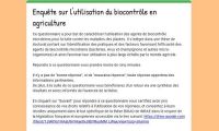 Résultats enquete sur le biocontrôle microbien en arboriculture